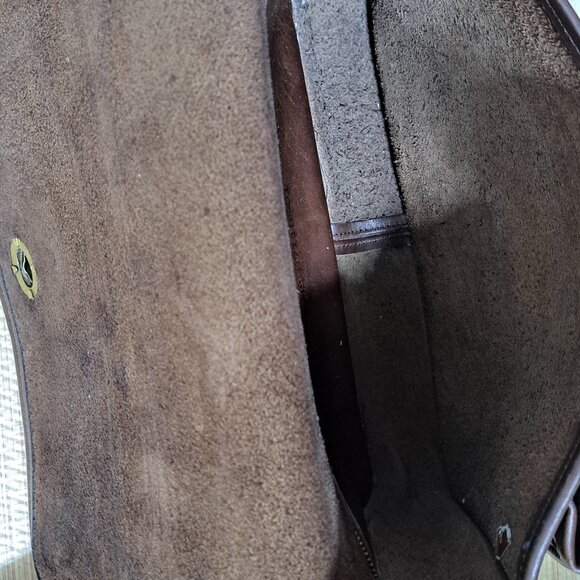 Coach Legacy City Cross Body Bag Women Vintage Made n US Brown Leather Turn Lock - Picture 12 of 14